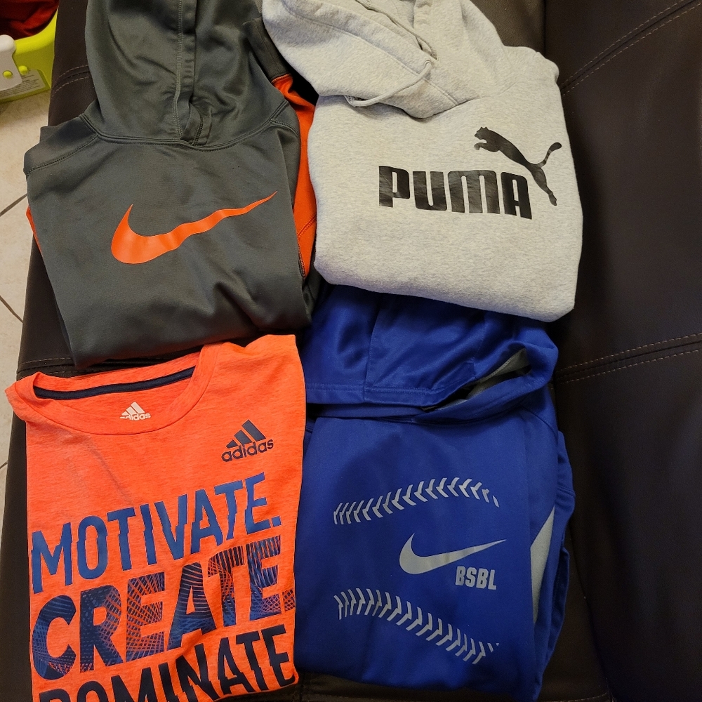 Boys Large Nike Adidas Puma Bundle